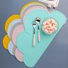 Cloud Shape Silicone Table Pad Placemat Food Grade Kid Plate Mat Waterproof Heat Insulation Mat Kitchen Gadget Easy Cleaning Mat