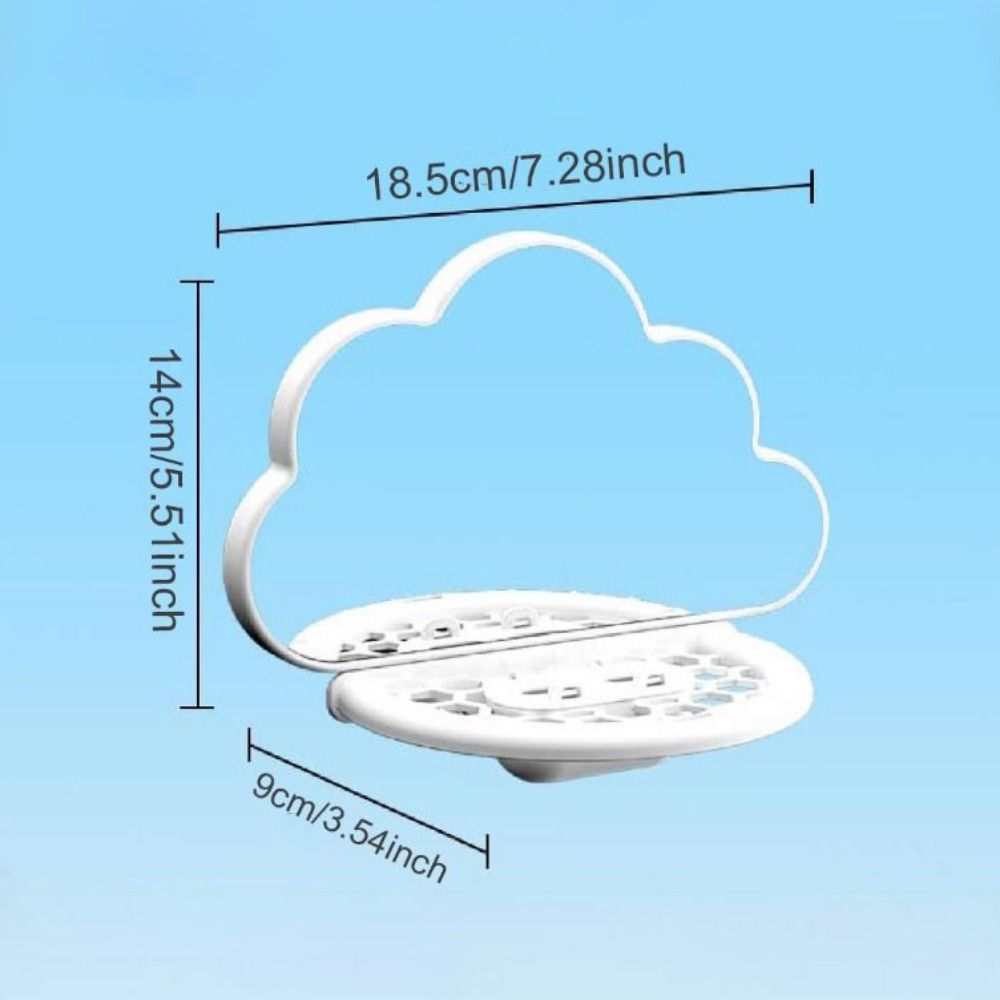 Sturdy Bird Mirror Clouds Shape Bird Mirror Toy Multifunctional Parrots Feeders  for Bird Cage