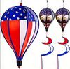 Colorful Hot Air Balloon Sequin Windmill Spinner - Outdoor Garden Decoration