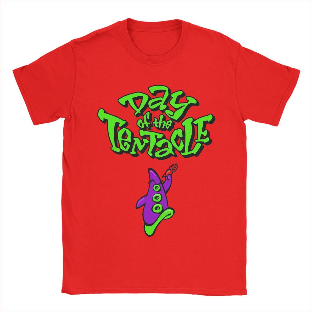 Unisexiac Unisexsion Magliette Day of the Tentacle per Unisex Divertenti Magliette in Cotone Girocollo Manica Corta Magliette Nuovi Arrivi