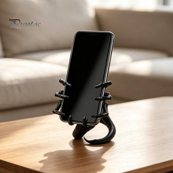 Hands Free Phone Dock Alien Facehugger Stand, Unique 3D Printed Cell Holder, Adjustable Viewing Angle Stand Sturdy PLA Decorative Smartphone Mount
