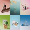 Double Sided Photography Backdrops Gradient Color Photo Wallpaper Props  for Photo Studio