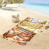 Books and Flowers Picnic Design Towel Beach towel quick-drying for travel outdoor sports jogging beach and swimming