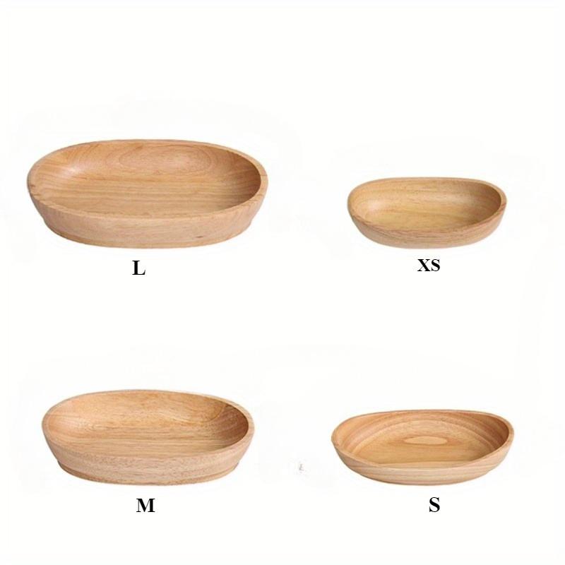 1pc Home Creative Kitchen Storage Tray Log Dried Fruit Plate Snack Fruit Tray Room Finishing Organization