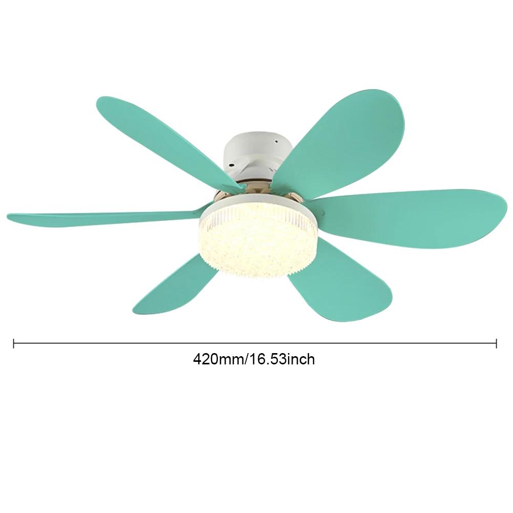 Ventilator cu priză E27 Lumină cu LED Baza E27 42cm Ventilator de tavan LED modern, cu telecomandă, candelabru, ventilator de tavan 3 viteze pentru dormitor, bucătărie