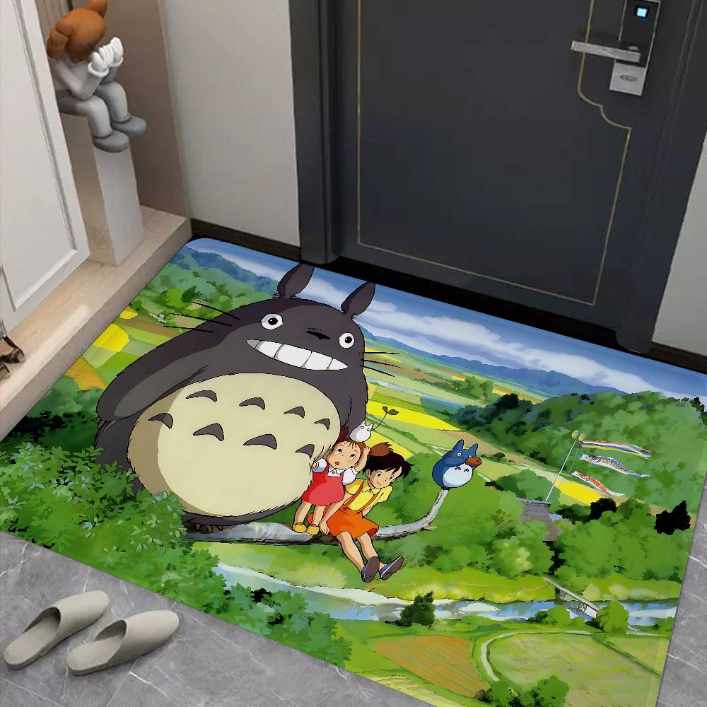 Cartoon T-Totoro Entrance Door Mat Nordic Style Bedroom Living Room Doormat Home Balcony Anti-Slip Modern Home Decor