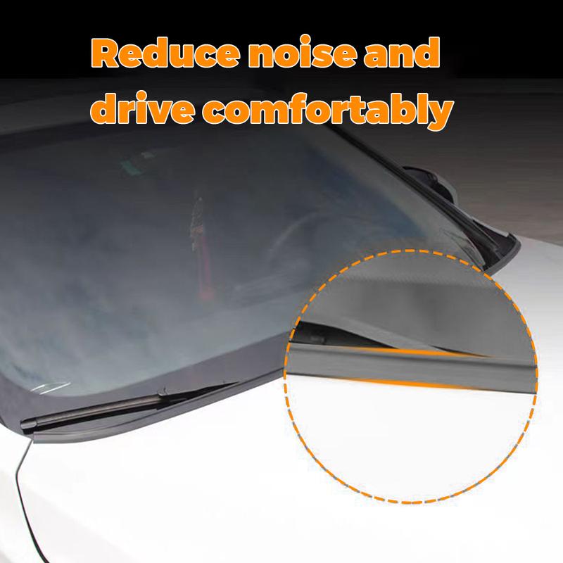 1.8m Car Rubber Seal Spoiler Strip Auto Front Rear Windshield Spoiler Front Window Hood Sealing Trim Auto Windshield Accessories