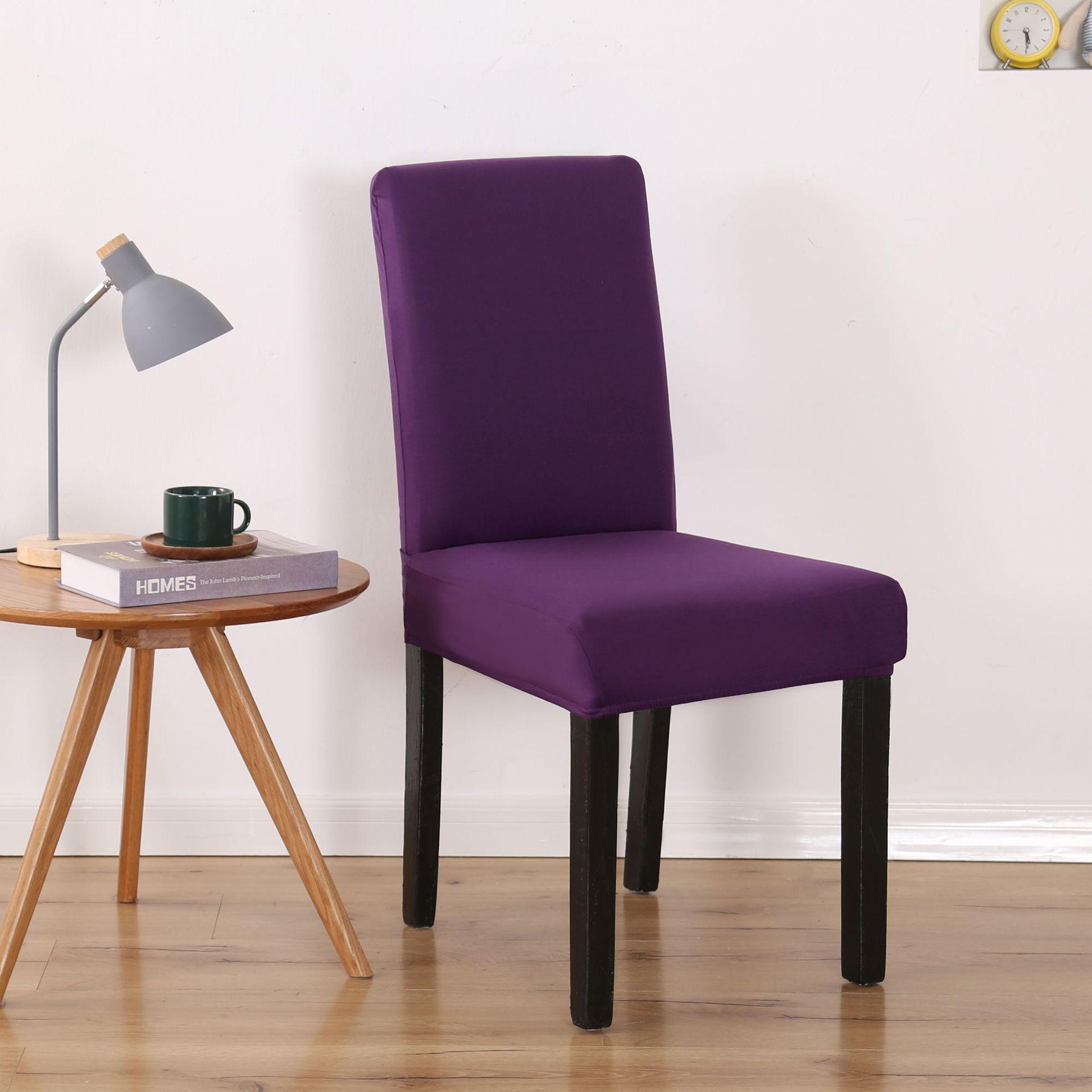 

Однотонный эластичный чехол для стула для банкета, ресторана, простой грязезащитный чехол для стула, пылезащитный чехол для стула 35*38*38cm