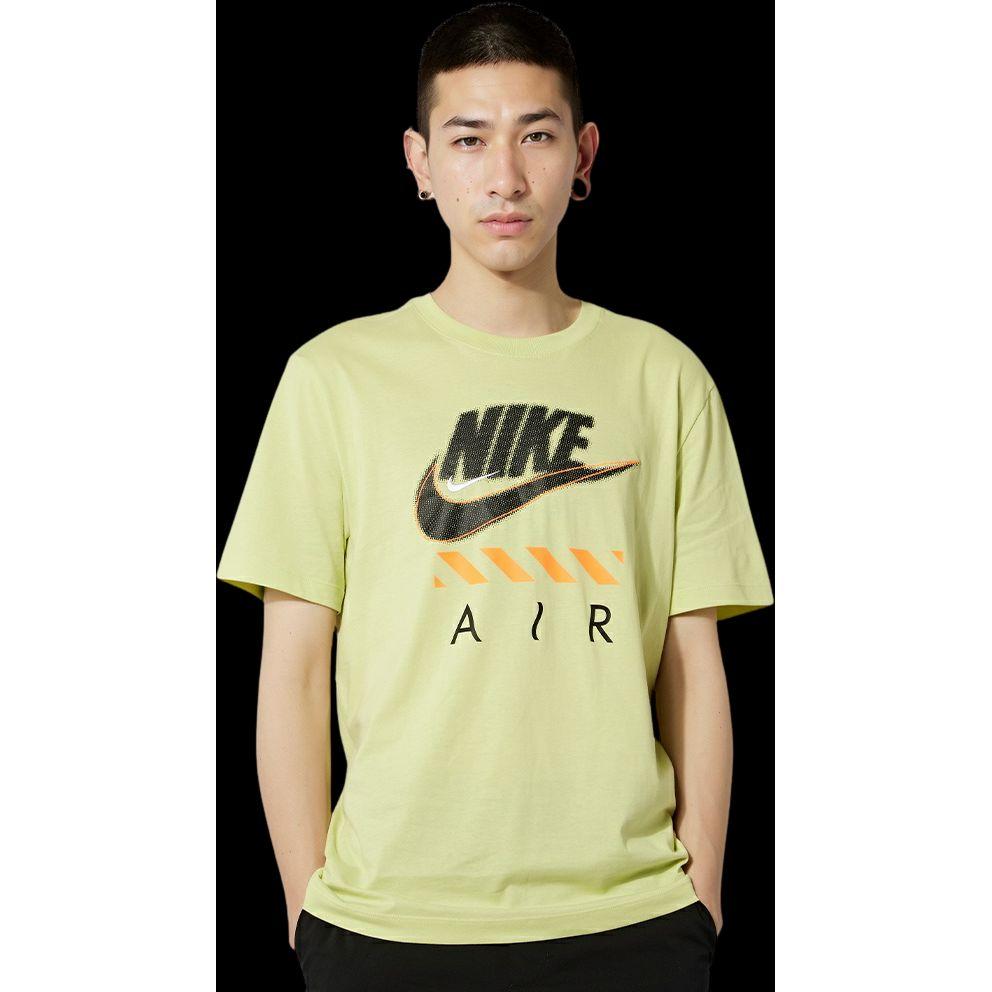 Nike Air Casual Sports Breathable Round Neck Short Sleeve T-Shirt Men Tops Bright-Lime CT6533-367