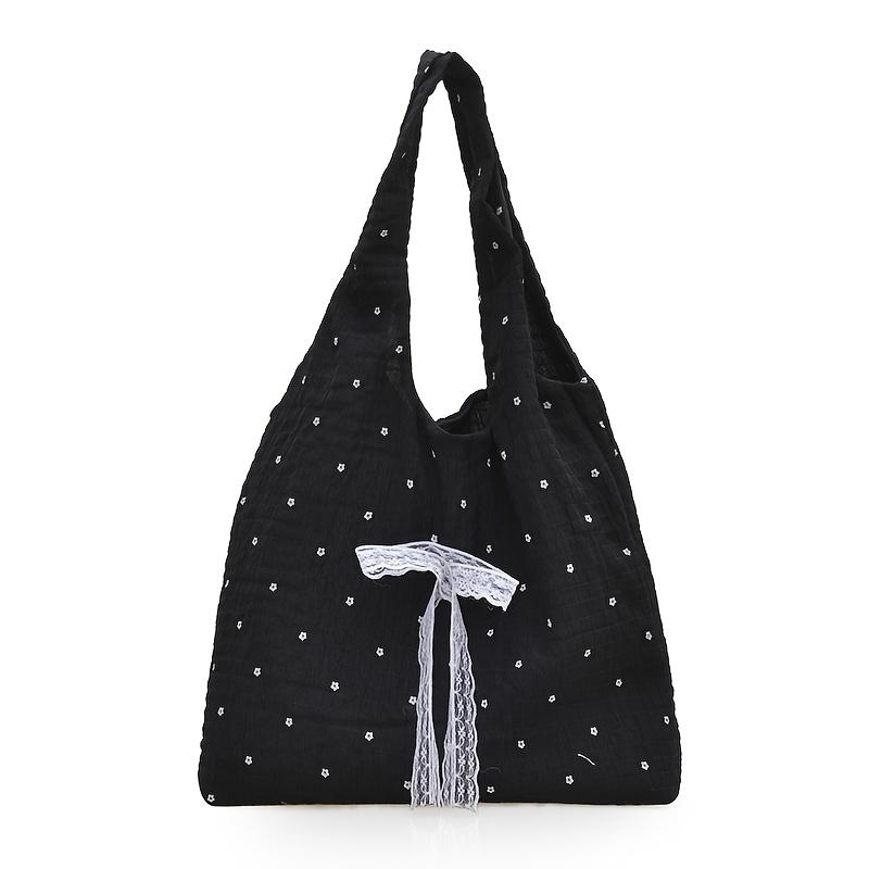 

Винтажная красная сумка-тоут в горошек с золотыми ручками, фиксированными плечевыми ремнями, подкладкой из полиэстера, идеально подходит для повседневного и особого использования чёрный