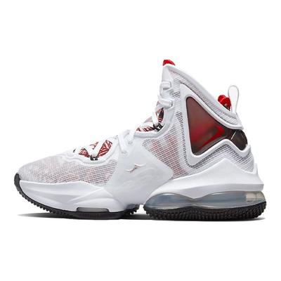 Zapatillas LeBron 19 GS Sketch para niños Blanco Negro Universidad-Rojo DD0418-101