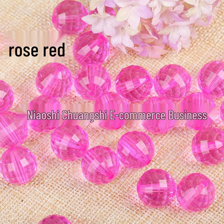6-30MM Transparent Earth 96-Facet Acrylic Beads for Door Curtains & DIY Bracelets