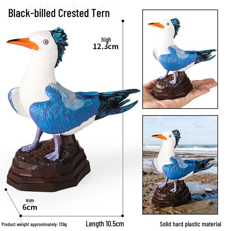 Wild Animal Simulation: Flying Parrot & Peacock Model Toy Ornament for Kids