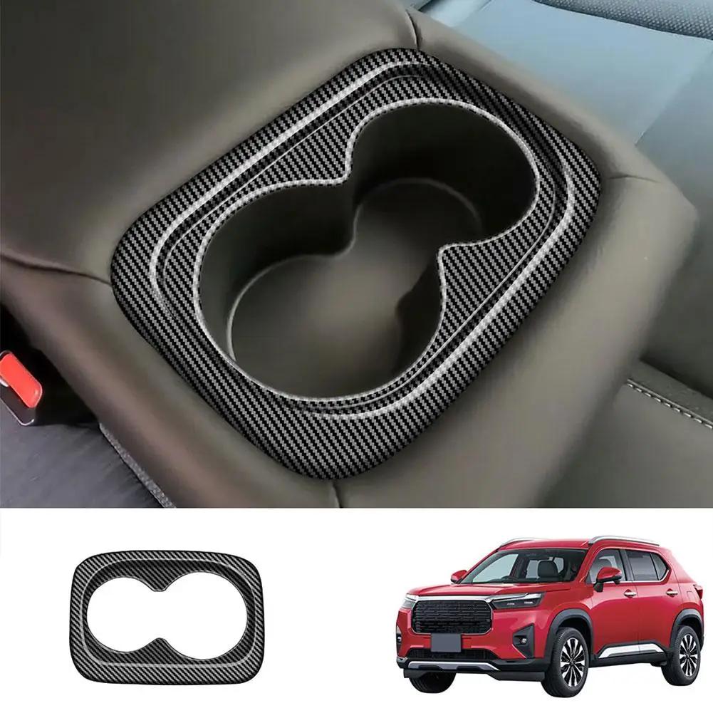 Para Honda WR-V WRV 2024 2025 ABS Traseiro Central Assento Decoração de Água Porta-Copos Painel Interior Adesivo Guarnição Capa Acessórios C6B0