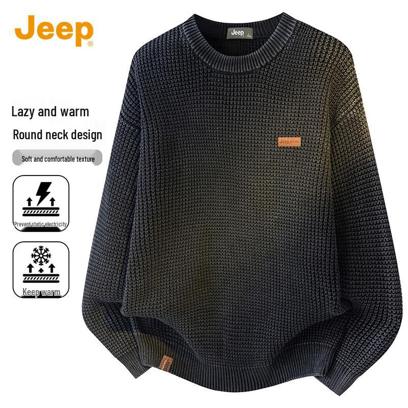 

JEEP Men s Pure Cotton Casual Knit Sweater XL