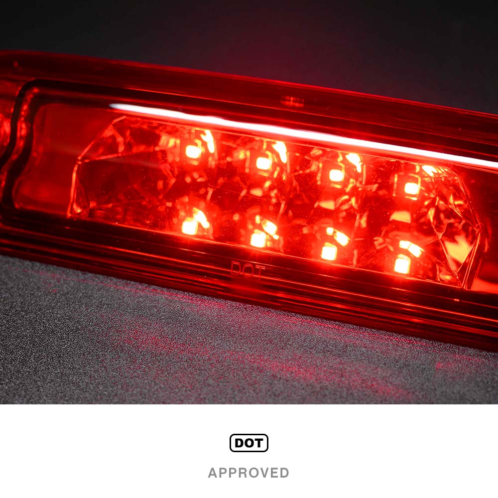 1x For Jeep Cherokee XJ 1997 1998 1999 2000 2001 Led Center High-Mount Third 3rd Brake Light Rear Tail Stop Lamp 55155614AE