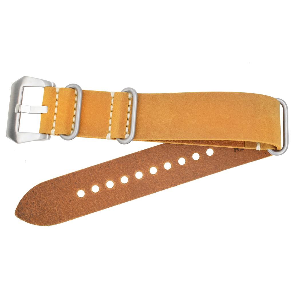 Heqi Italian Crazy Horse Leather Watch Straps Leather Genuine Strap 22mm Watch Band Manufacturer