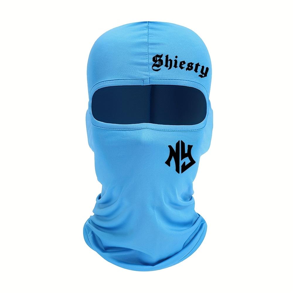 Letter printed men s and women s outdoor cycling face masks, Balaclava hats, windproof and sun protection sun hats One Size