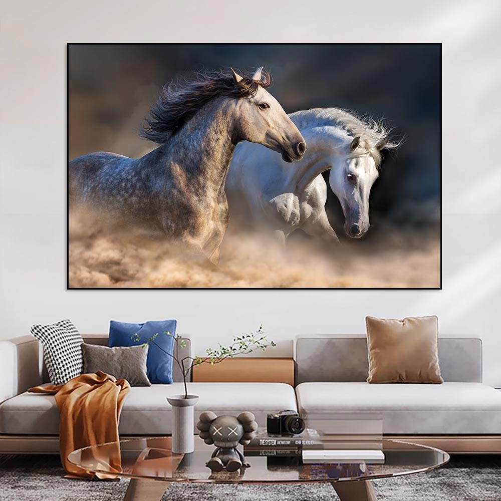Moderne Tier Pferd Kunst Leinwand Malerei Poster und Drucke Abstrakte Wand Kunst Bilder für Wohnzimmer Hause Dekoration Cuadros