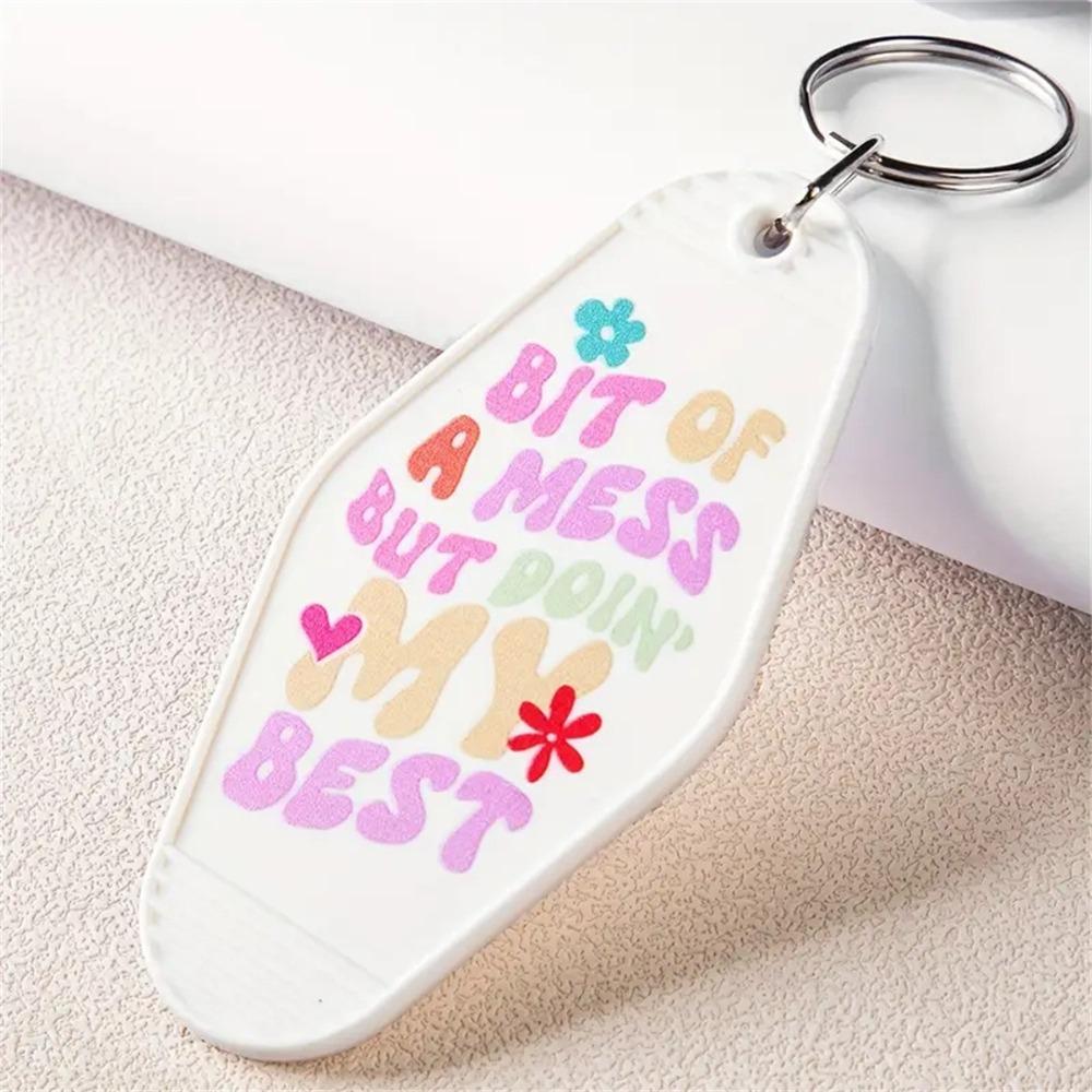ABS Hotel Key Chains 9*4.5CM Number Plate Waterproof Key Plate