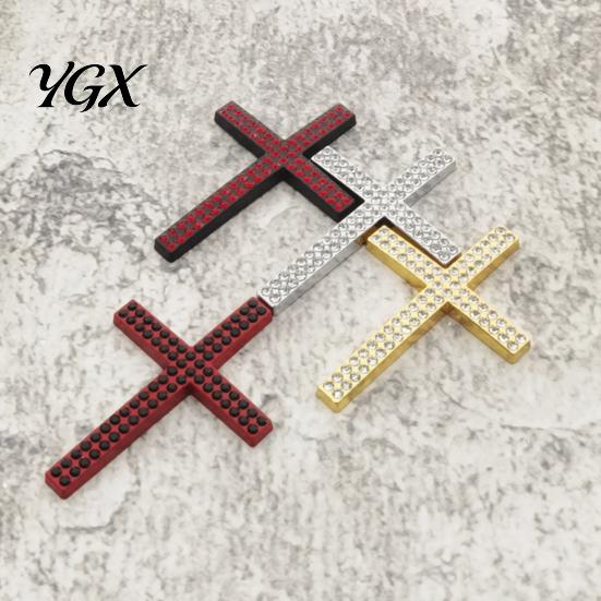 Car Paint Safe Sticker Bling Decal Waterproof Rhinestone 3D Religious with Self-Adhesive Emblem Backing for Bumper Window Laptop Luggage Exterior