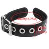 Leather Buckle Punk Rivet Hairband Dark Black Vintage Gothic KC Headband Fabric Band Matte Color Leather Hair Hoop