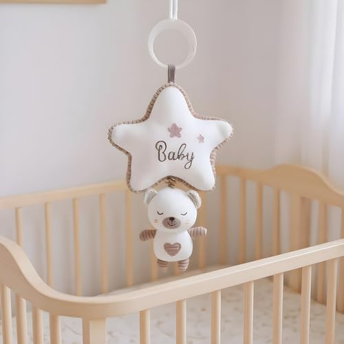 Baby Stroller Rattle | Hanging Musical Toy | Soothing Lullaby Sensory Stimulation Early Learning Toy for Newborns Infants Boys Girls