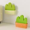6pcs Cactu Table Mat Kitchen Anti Slip Thermal Insulation Silicone Tea Coaster Storage Table Decorations Set Kitchens Accessorie