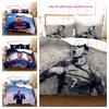 Modern And Simple 3d Football Player Bedding Set High Quality And Digital Print