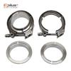Universal Car 304 Stainless Steel Quick Release V Band Clamp Turbo Exhaust Pipe Vband Clamp Male Female Flange V Clamp Kit