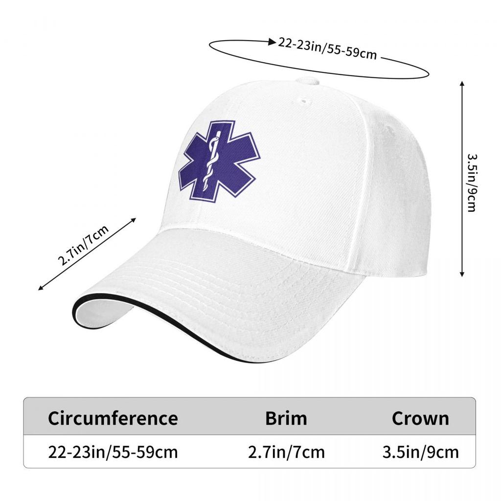 Blue Medic Ems Emt Paramedic Camping Baseball Caps Men Personalized Female Beach Sun Hat Peaked Cap