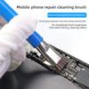 Perie sigură Placă de bază antistatică Perie de curățare PCB pentru Kit de instrumente de reparare a telefonului mobil Confort cu cap dublu