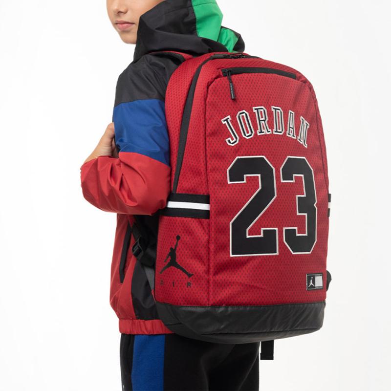 Jordan Goat Series 23 Sports Sweatshirt Print Nylon Basketball Backpack Unisex backpack Bull-Red 9A0419-R78
