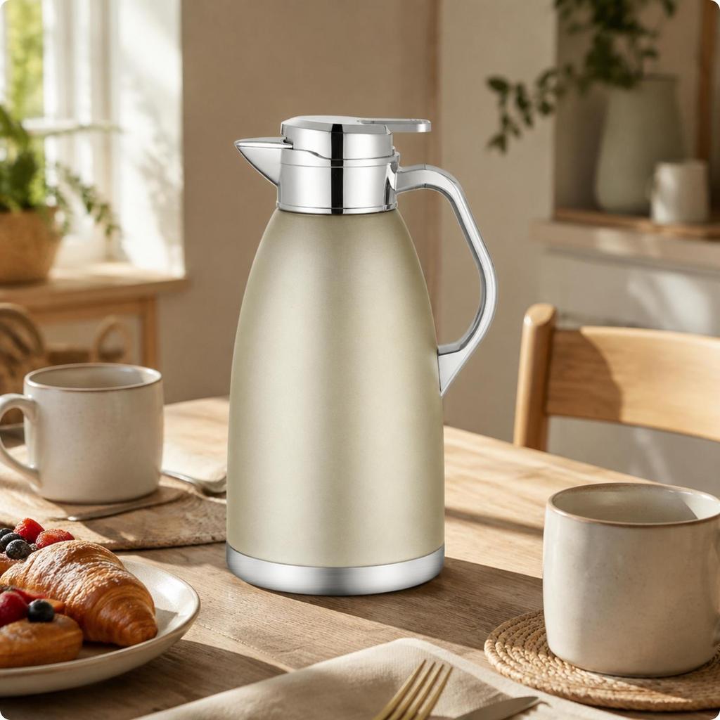 Vacuum Insulated Thermal Carafe Double-Walled Bottle Easy To Clean