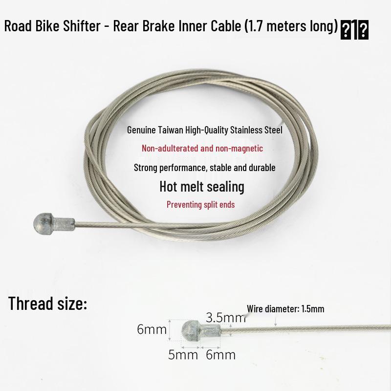 Professor Bicycle Stainless Steel Shifter & Brake Cable - Inner Wire for Mountain & Road Bikes