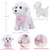 Pluszowy Piesek Elektroniczna Interaktywna Zabawka dla Dziecka Potrząsa Ogonem Udawaj Ubieranie Wypchany Piesek Spacerujący Szczekający Piesek na Smyczy