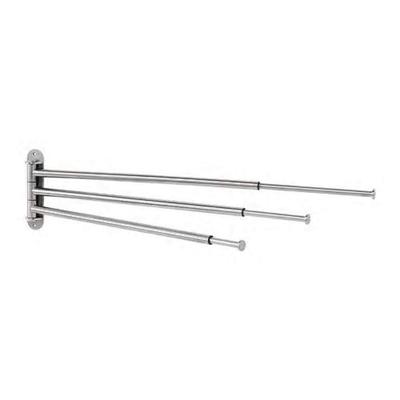 Porta toalhas 3 barras aço inox IKEA/IKEA BROGRUND (404.267.08)