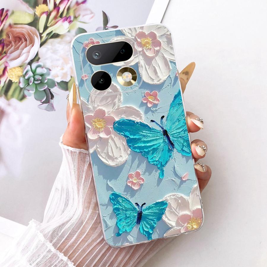 For Realme 16 Pro Case Flowers Butterfly Painted Cover Soft Silicone Casing For Realme16 16Pro 16 Pro+ Plus Phone Case