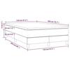 3144162 vidaXL Lit à sommier tapissier avec matelas Marron foncé 120x200 cm