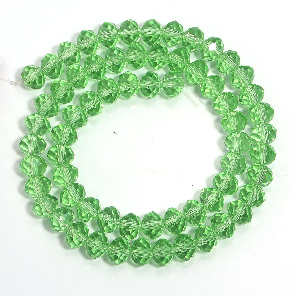 55-108pcs/lot 3/4/6/8/10mm Colorful Faceted Crystal Glass Beads Abacus Beads Loose Spacer Beads For Jewelry Making Accessories