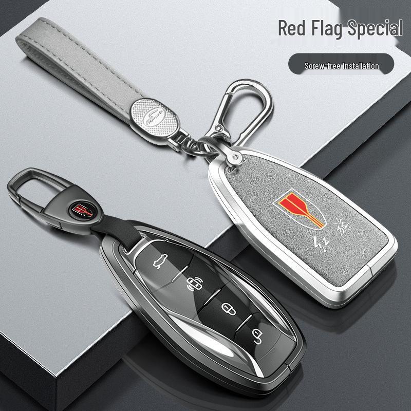 2024 Alloy Key Cover for Hongqi Models HS5, H5, H9, HS7, H7, EQM5