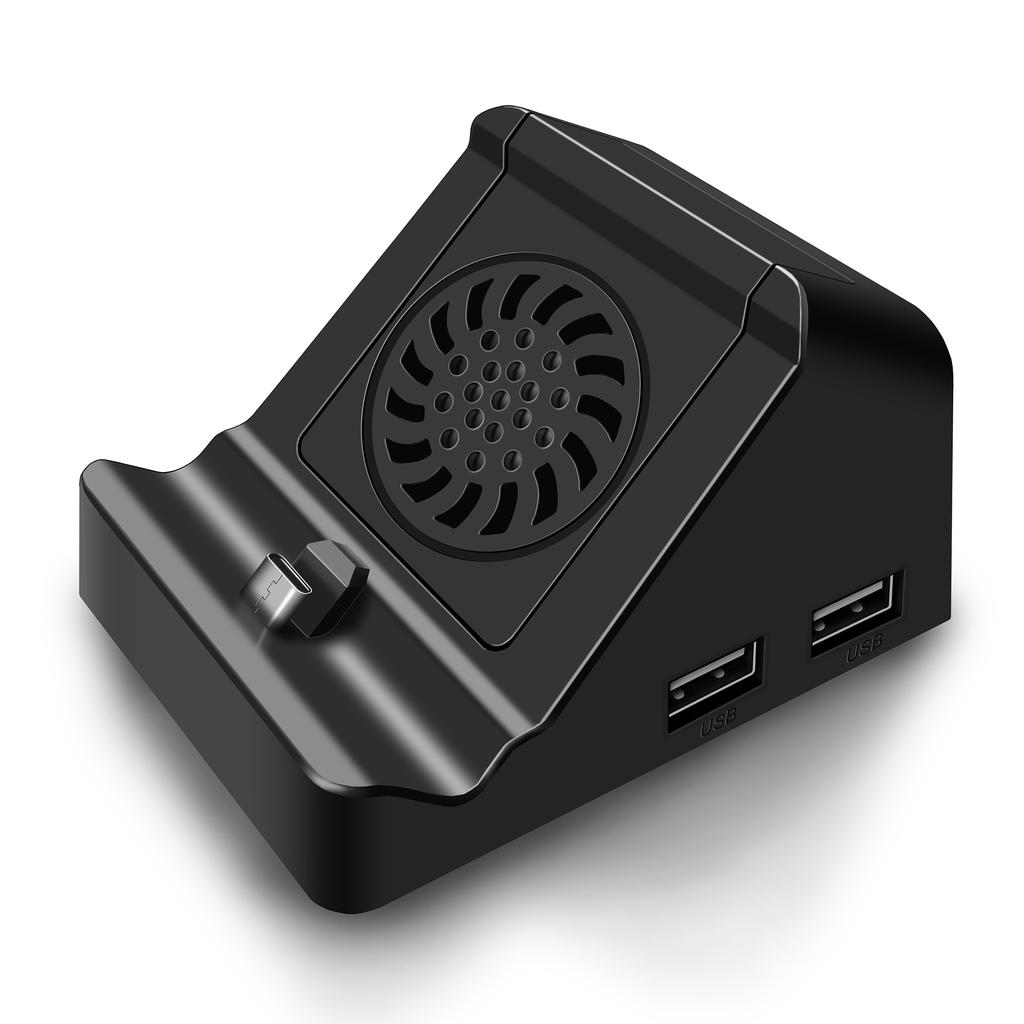 6317 Pour Nintendo Switch 1x USB 3.0 + 2x USB 2.0 Sortie Mini Station d'accueil de conversion vidéo HD avec ventilateur de refroidissement