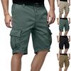 Men's Casual Color Outdoors Pocket Beach Work Trouser Cargo Shorts Pant