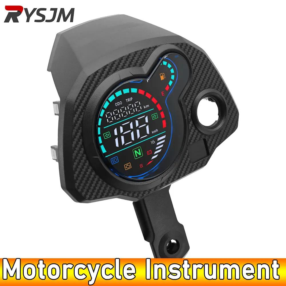 

Тахометр Спидометр Цифровой Прибор Мотоцикл LCD Одометр TRIP ODO KMH Вольтметр Датчик Уровня Масла для Honda Navi MT0099