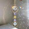 Sun Moon Artificial Crystal Wall Hanging Handmade Rainbow Maker  Home Bedroom