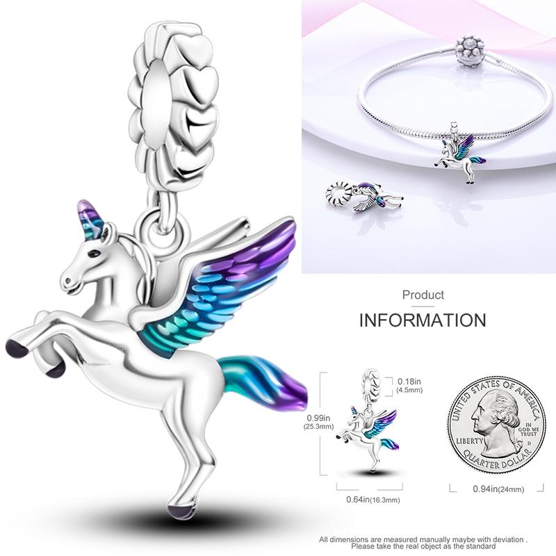 Inlaid Zirconium Sun 925 Silver Travel Balloon Butterfly Love Family Sister Heart Charm Fits Women Jewelry