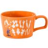 Leo Lionni" Soup Cup/Mug, Microwave and Dishwasher Safe, Leo Lionni Merchandise, Vegetable Design, Orange, Approx. 440ml, Diameter: Approx. 11cm, Min