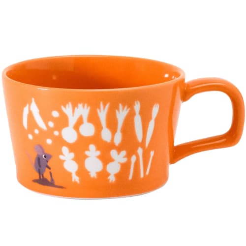 Leo Lionni" Soup Cup/Mug, Microwave and Dishwasher Safe, Leo Lionni Merchandise, Vegetable Design, Orange, Approx. 440ml, Diameter: Approx. 11cm, Min
