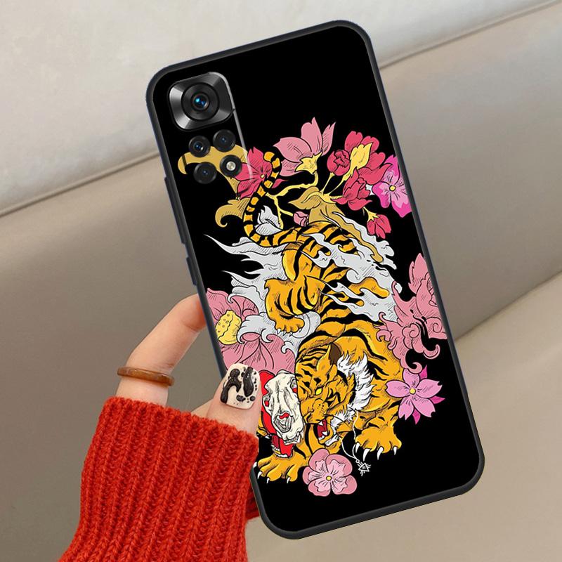 Fashion Animal Tiger Art Case For Xiaomi Redmi Note 14 13 12 11 10 15 Pro Plus Cover For Redmi 15 15C 12C 10C 13C 14C