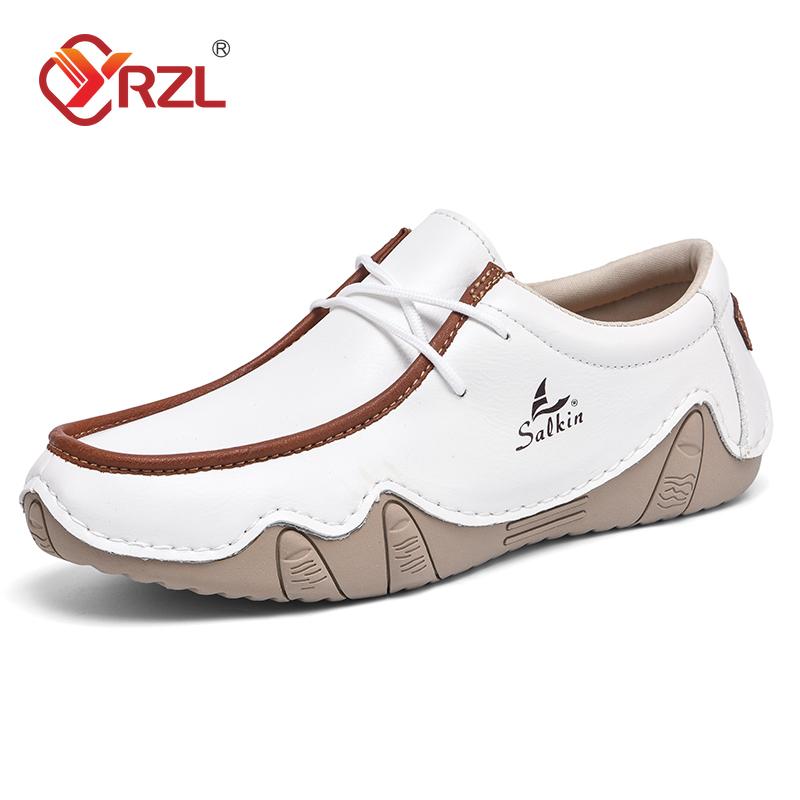 

Loafers Men Casual Leather Driving Shoes Breathable Size 48 Lightweight Comfortable Dress Shoes Slip on Loafers for Men 38 белый